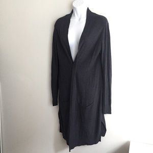 Navy blue knit cardigan